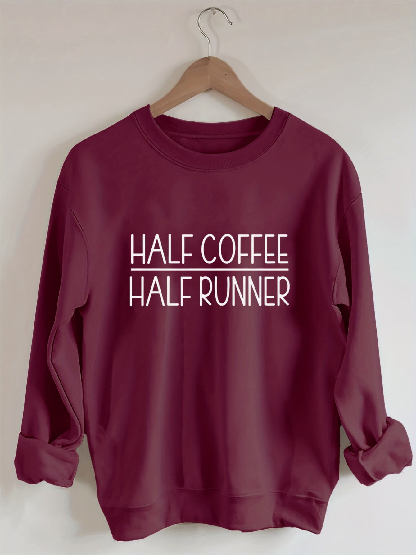 Half Coffee Half Runner Sweatshirt