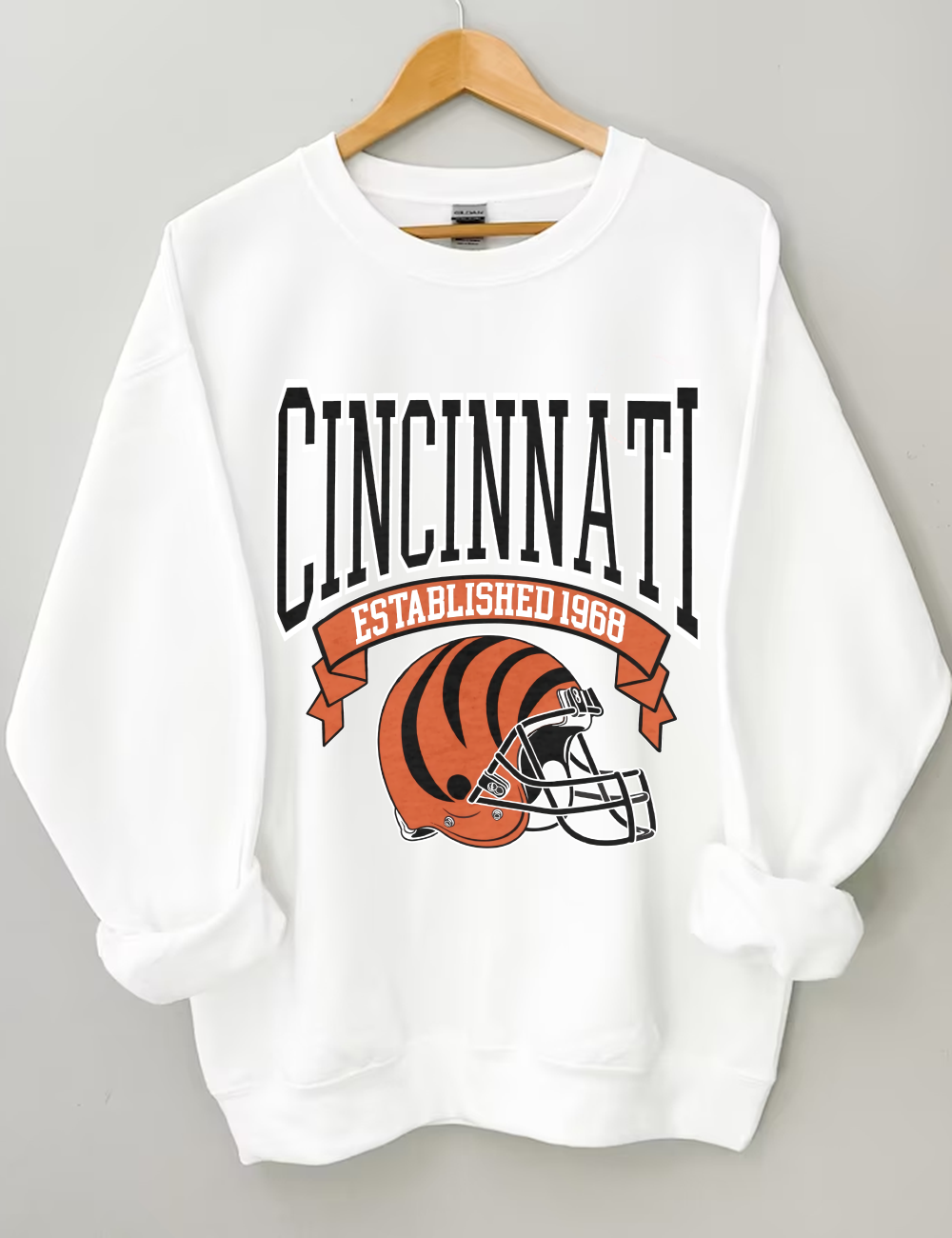 Est 1968 Cincinnati Bengals Football Sweatshirt