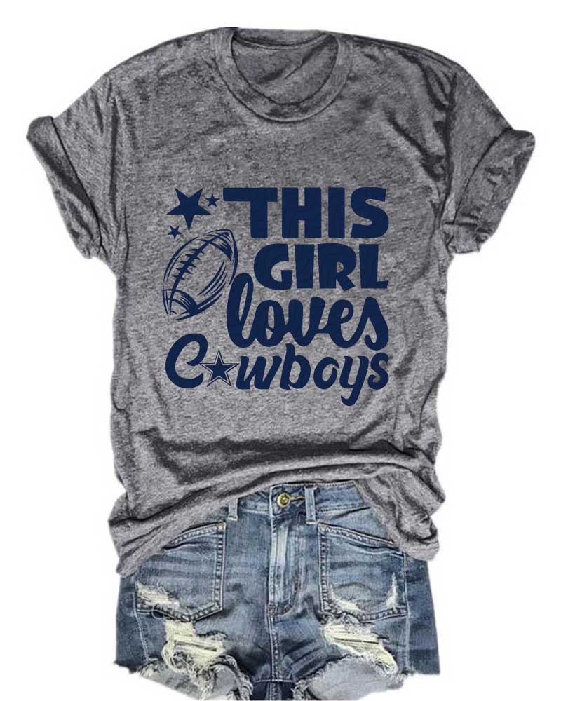 This Girl Loves Cowboys T-Shirt