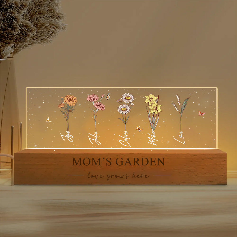 50%OFF⭐️Birth Month Flower Personalized LED Night Light