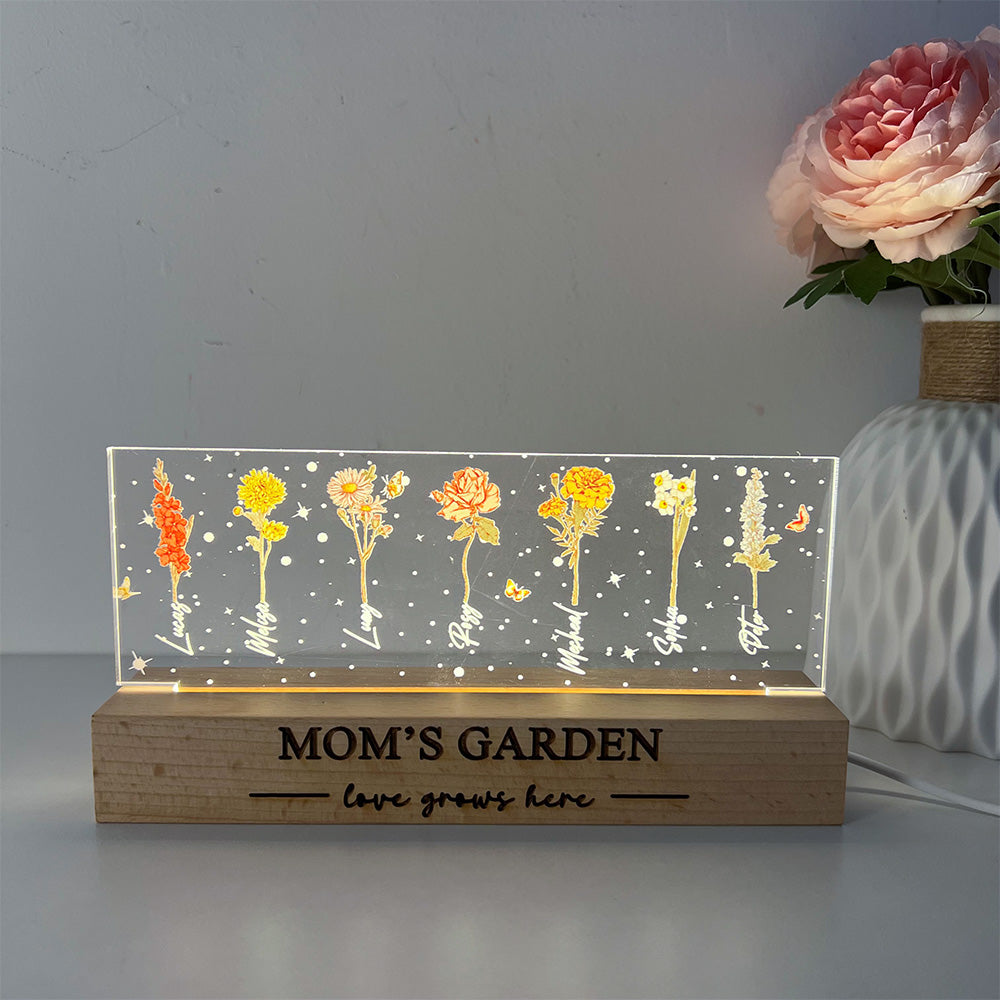 50%OFF⭐️Birth Month Flower Personalized LED Night Light