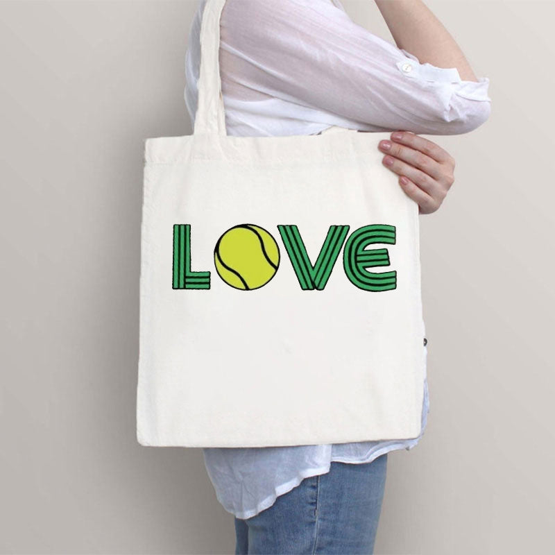 Love Tennis Tote Bag