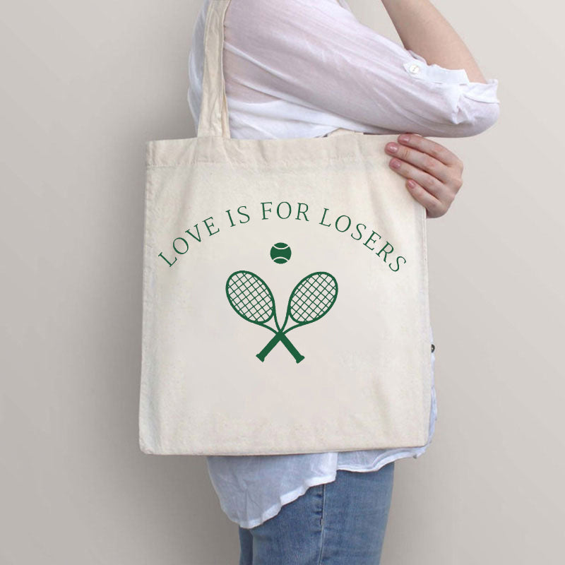 Love Is For Losers Tennis Tote Bag