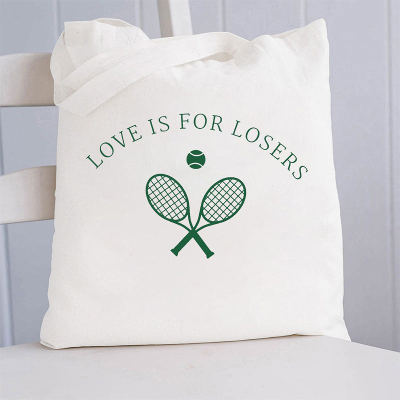 Love Is For Losers Tennis Tote Bag