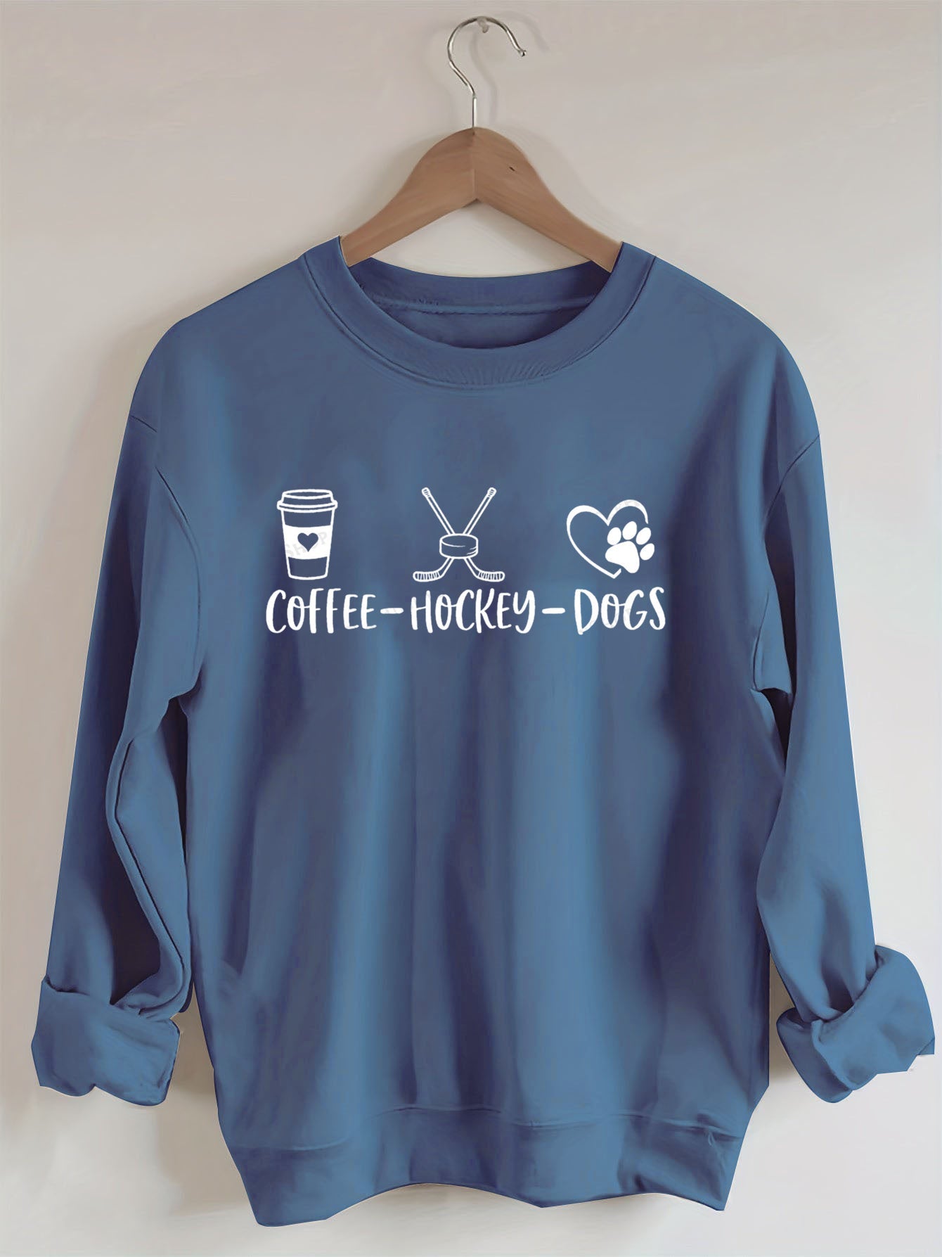 Coffee Hockey Dogs Sweatshirt