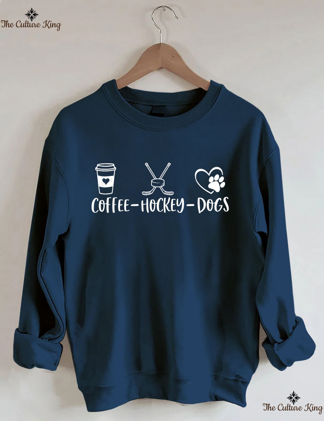 Coffee Hockey Dogs Sweatshirt