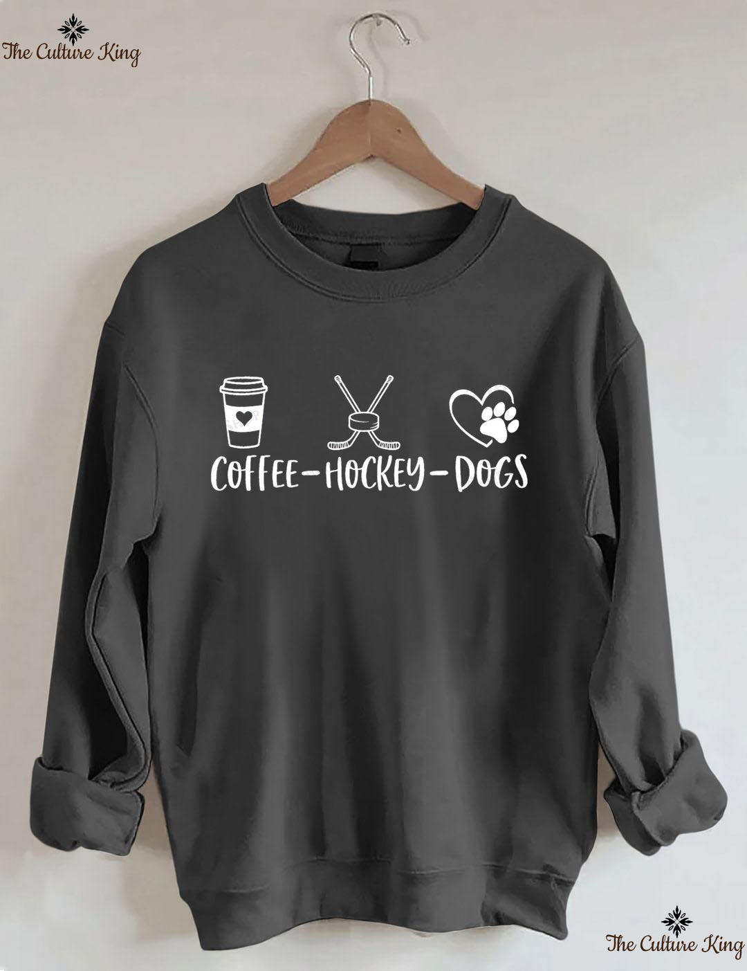 Coffee Hockey Dogs Sweatshirt