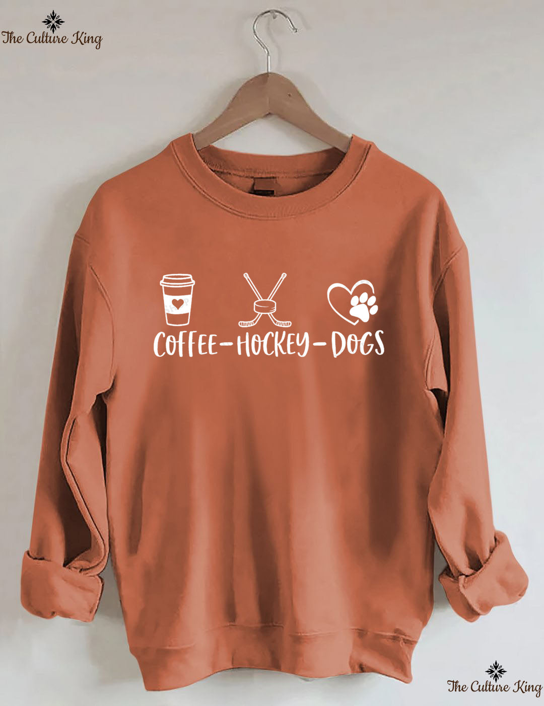 Coffee Hockey Dogs Sweatshirt