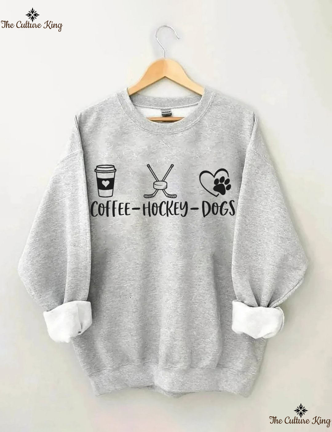 Coffee Hockey Dogs Sweatshirt