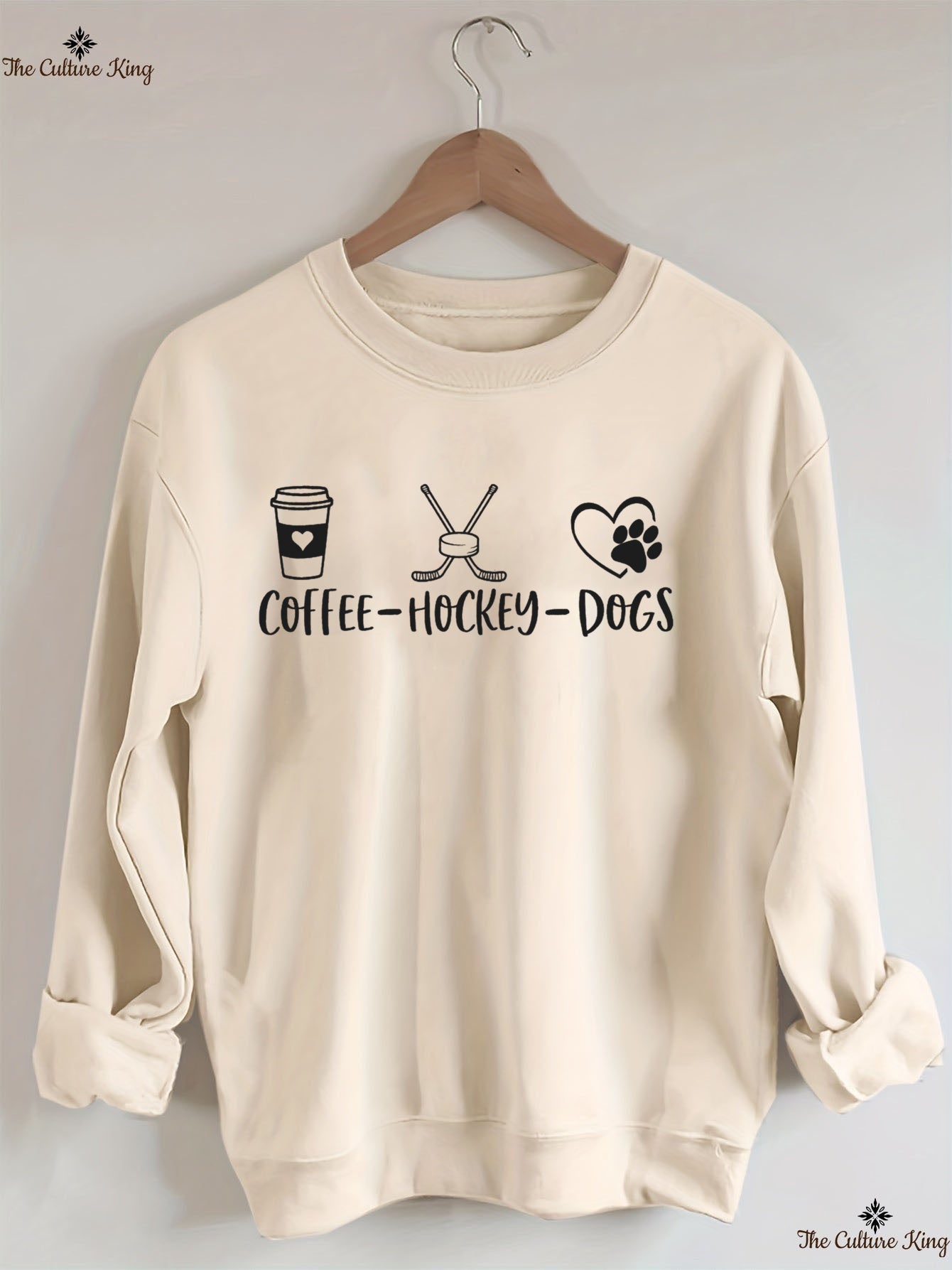 Coffee Hockey Dogs Sweatshirt
