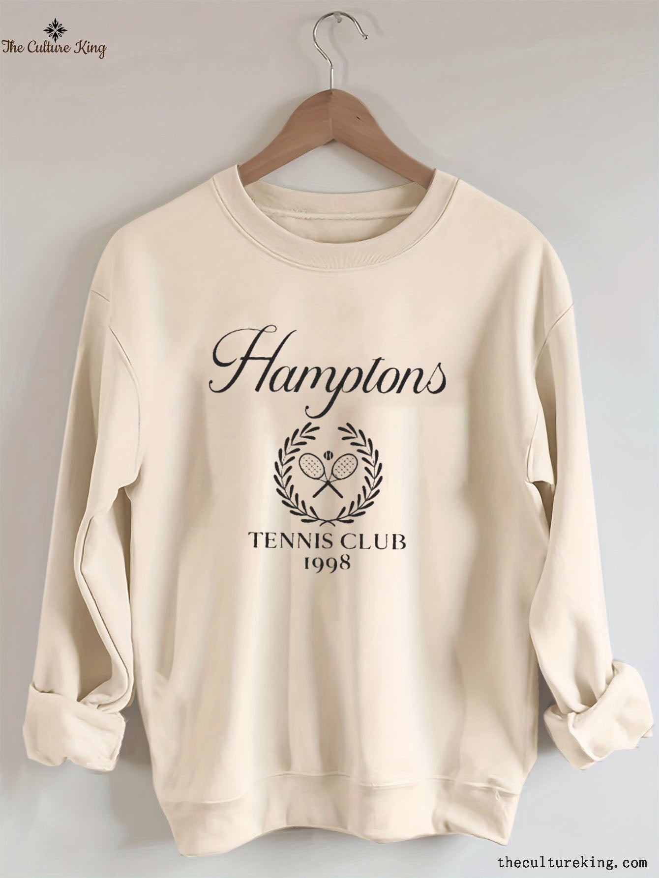 Hamptons Tennis Club Sweatshirt. Customized place names