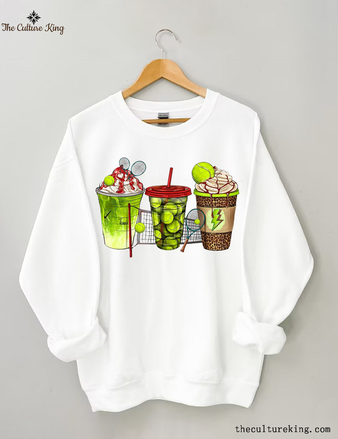 Tennis coffee cups Sweatshirt