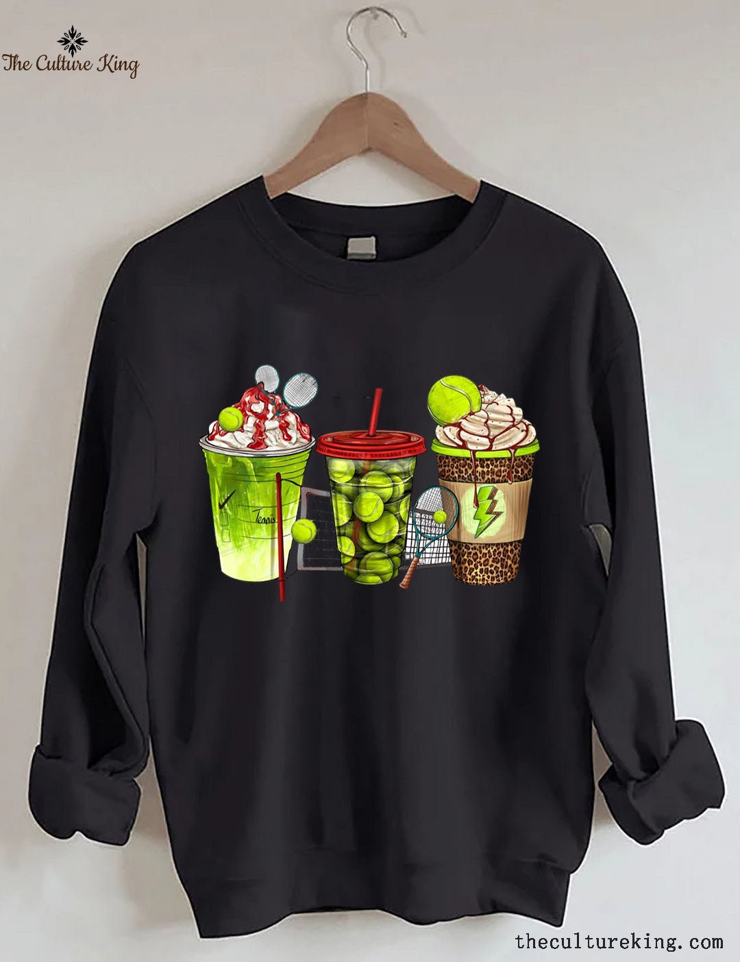 Tennis coffee cups Sweatshirt