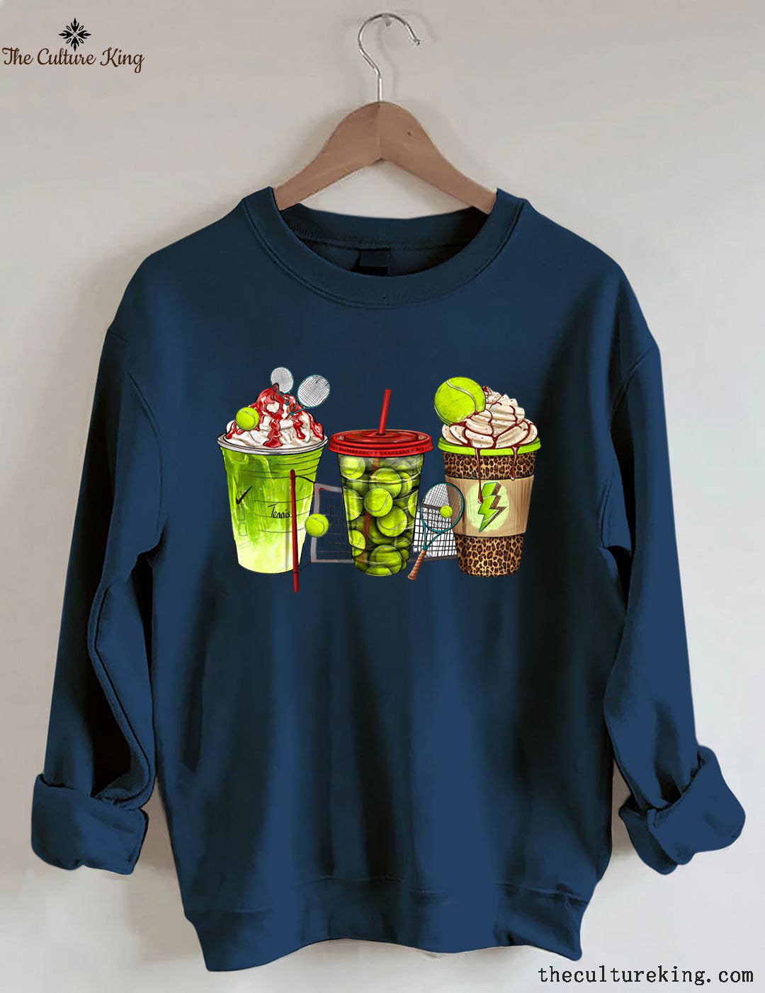 Tennis coffee cups Sweatshirt