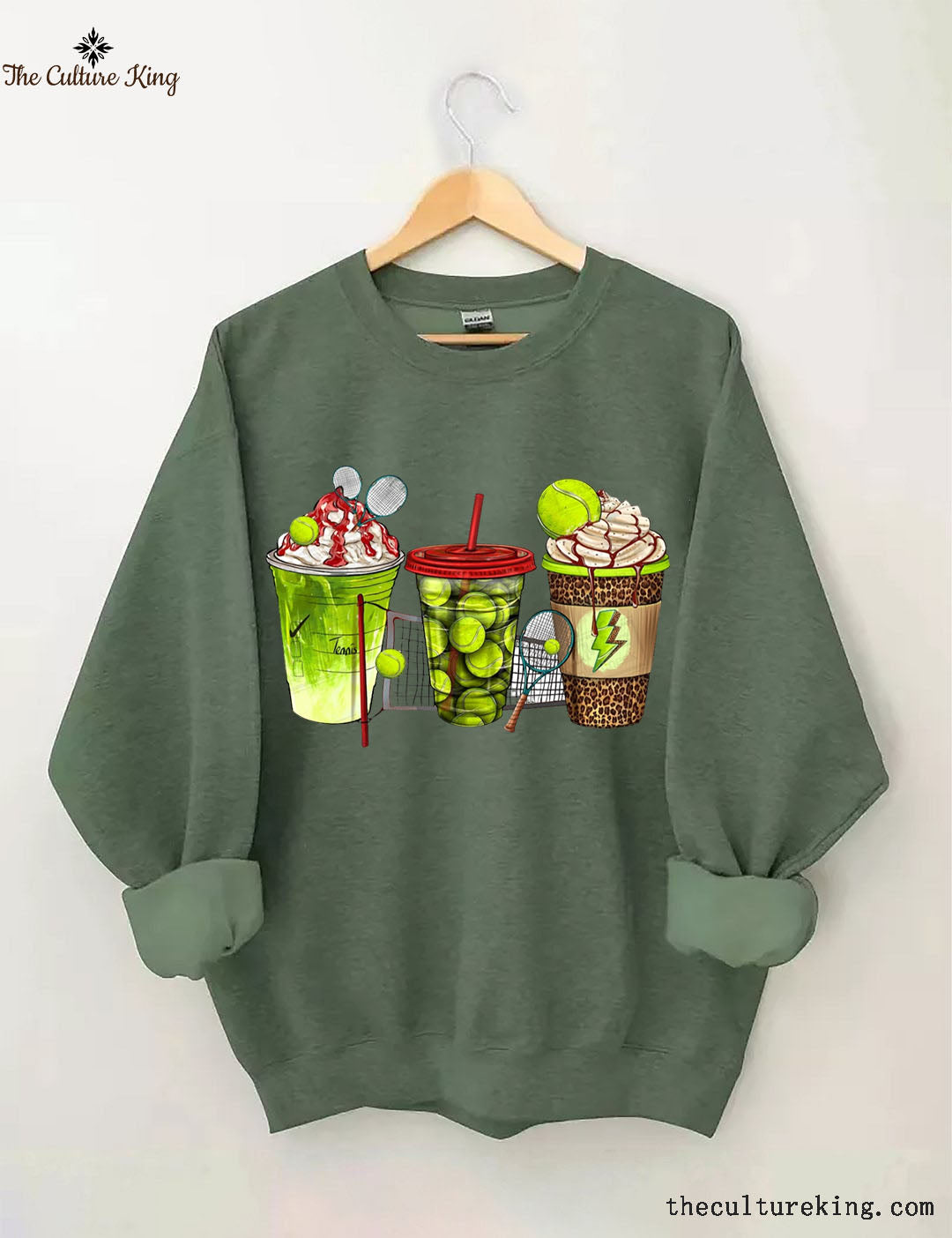 Tennis coffee cups Sweatshirt