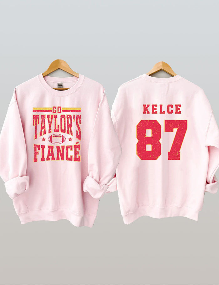 Go Taylor's Boyfriend  Football Sweatshirt,Taylor and Travis,Chiefs Karma