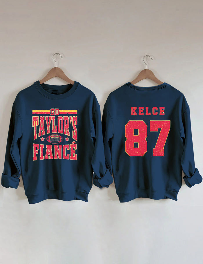 Go Taylor's Boyfriend  Football Sweatshirt,Taylor and Travis,Chiefs Karma