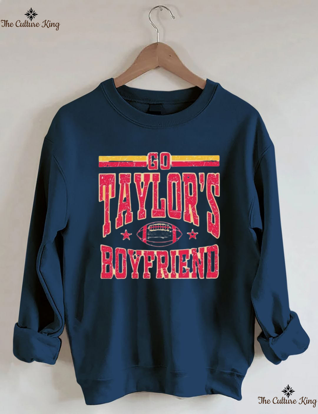 Go Taylors Boyfriend Football Sweatshirt