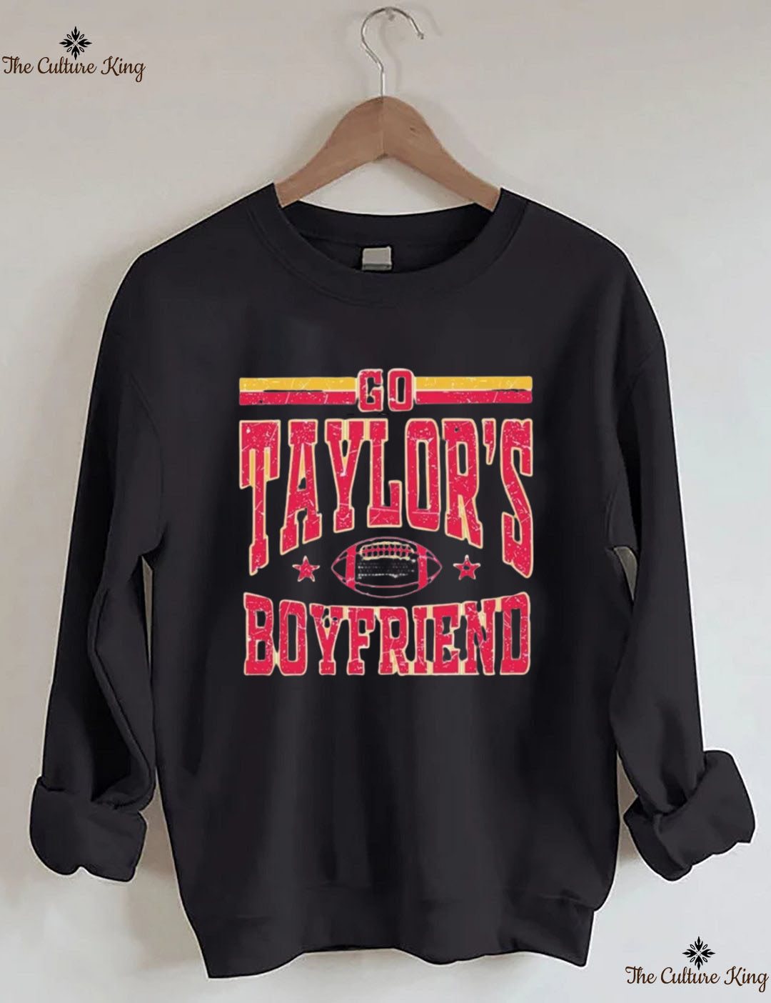 Go Taylors Boyfriend Football Sweatshirt