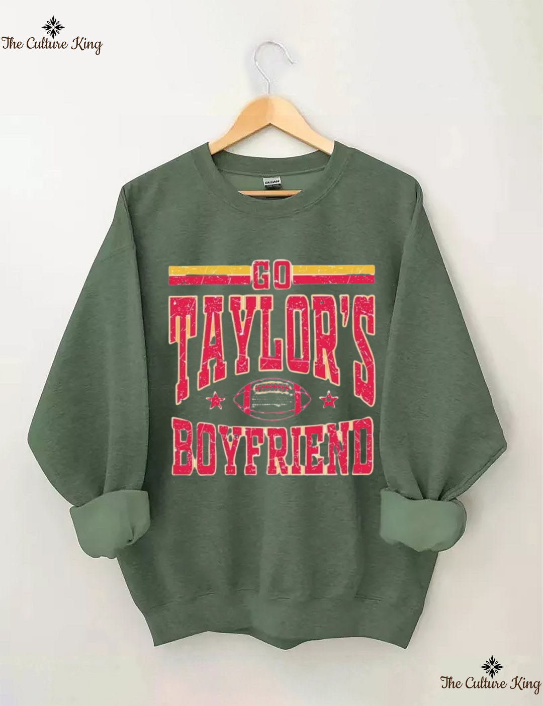 Go Taylors Boyfriend Football Sweatshirt