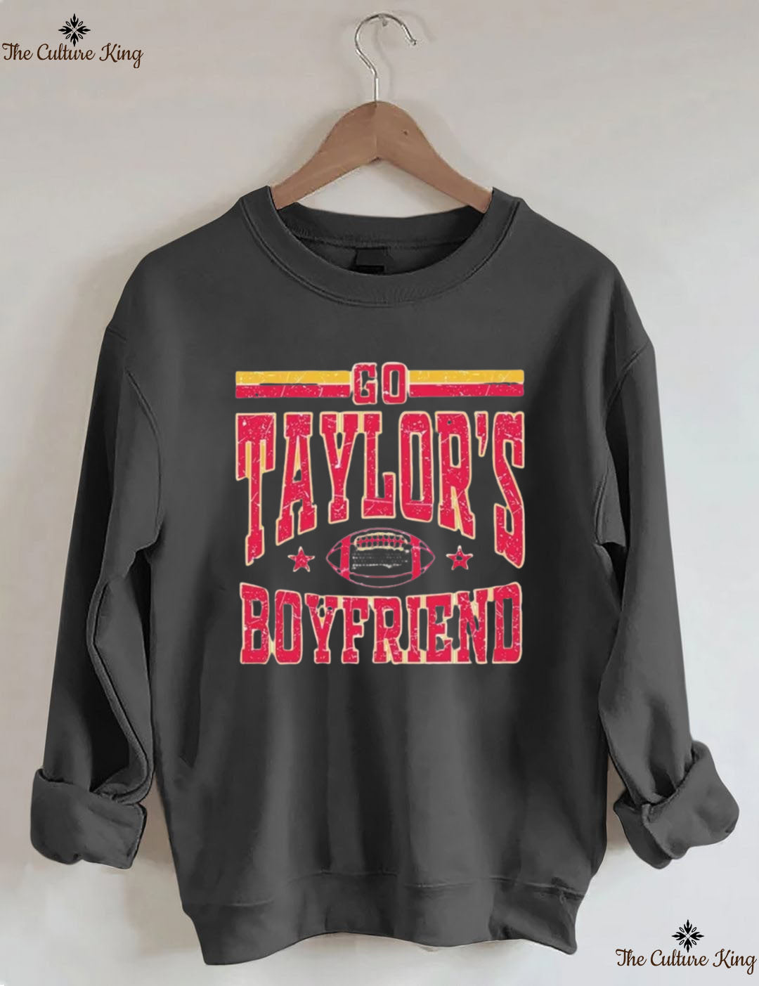 Go Taylors Boyfriend Football Sweatshirt