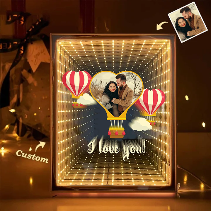 💖Customized Couple Photo Love Corridor Mirror Lamp