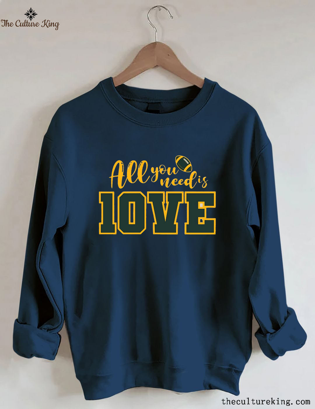 All You Need is Love Football Sweatshirt