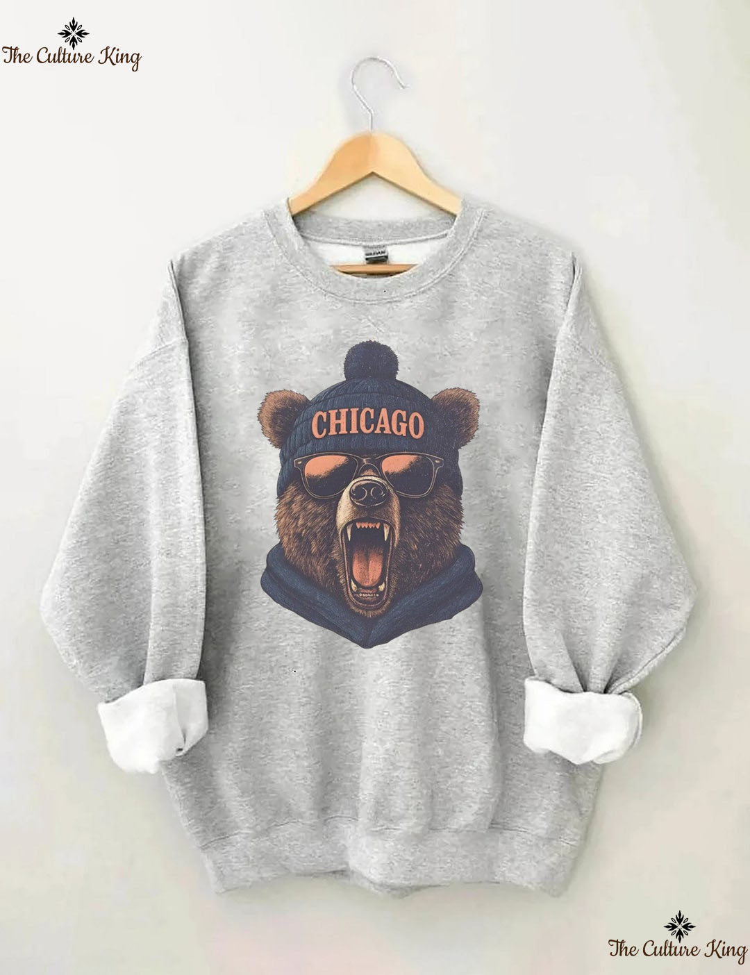 Retro Chicago Mascot Game Day Football Sweatshirt