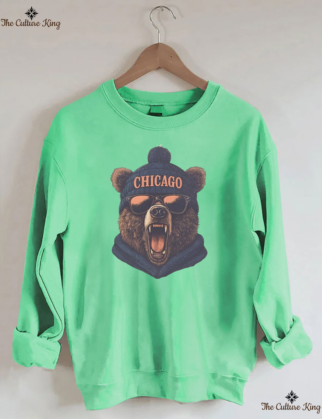 Retro Chicago Mascot Game Day Football Sweatshirt