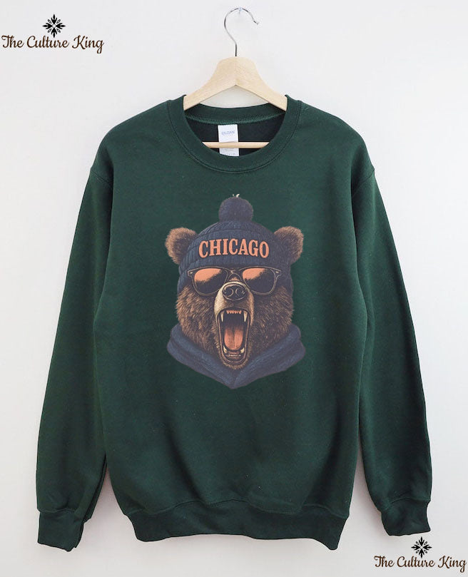 Retro Chicago Mascot Game Day Football Sweatshirt