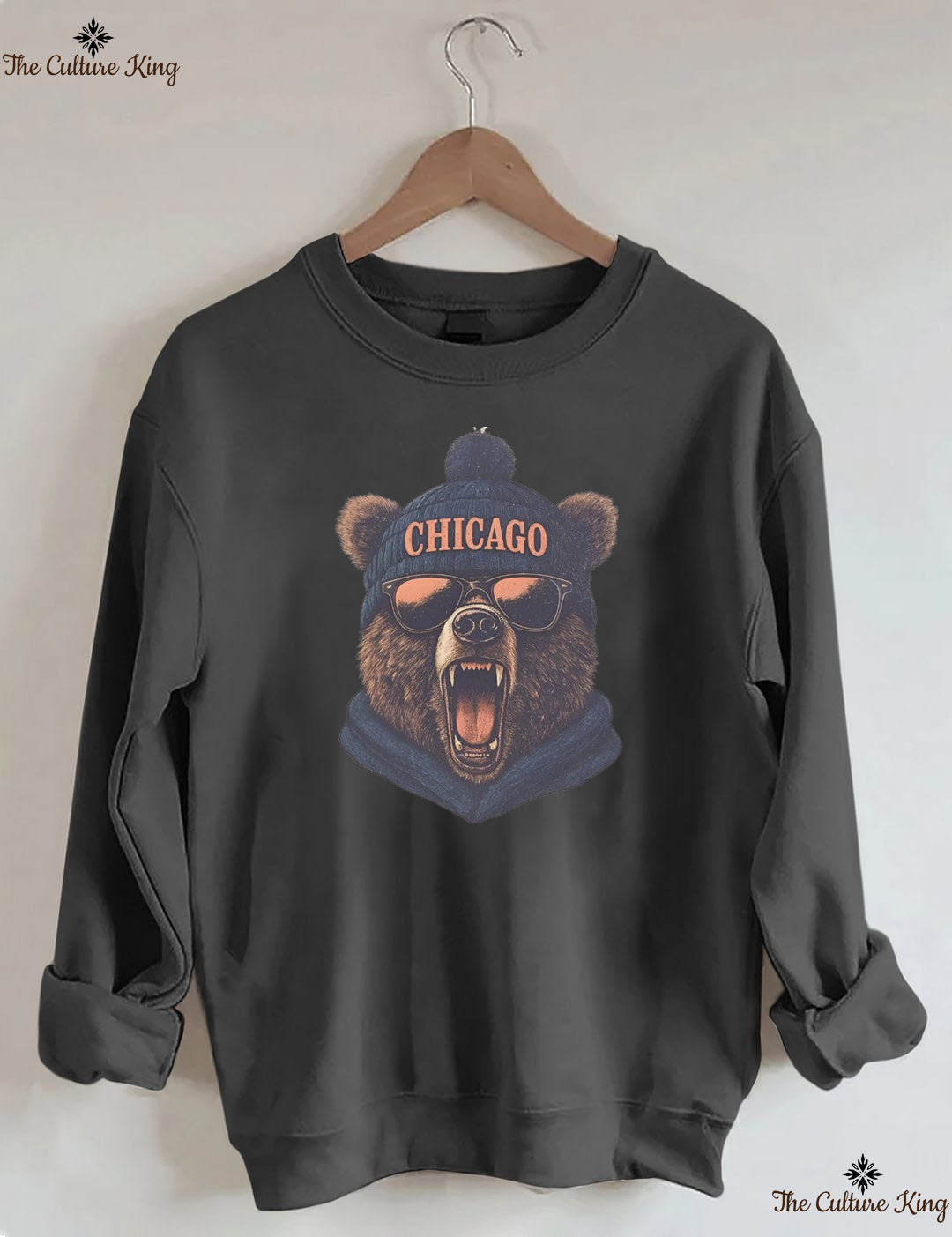 Retro Chicago Mascot Game Day Football Sweatshirt