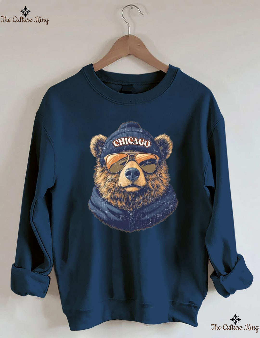 Retro Chicago Mascot Game Day Football Sweatshirt