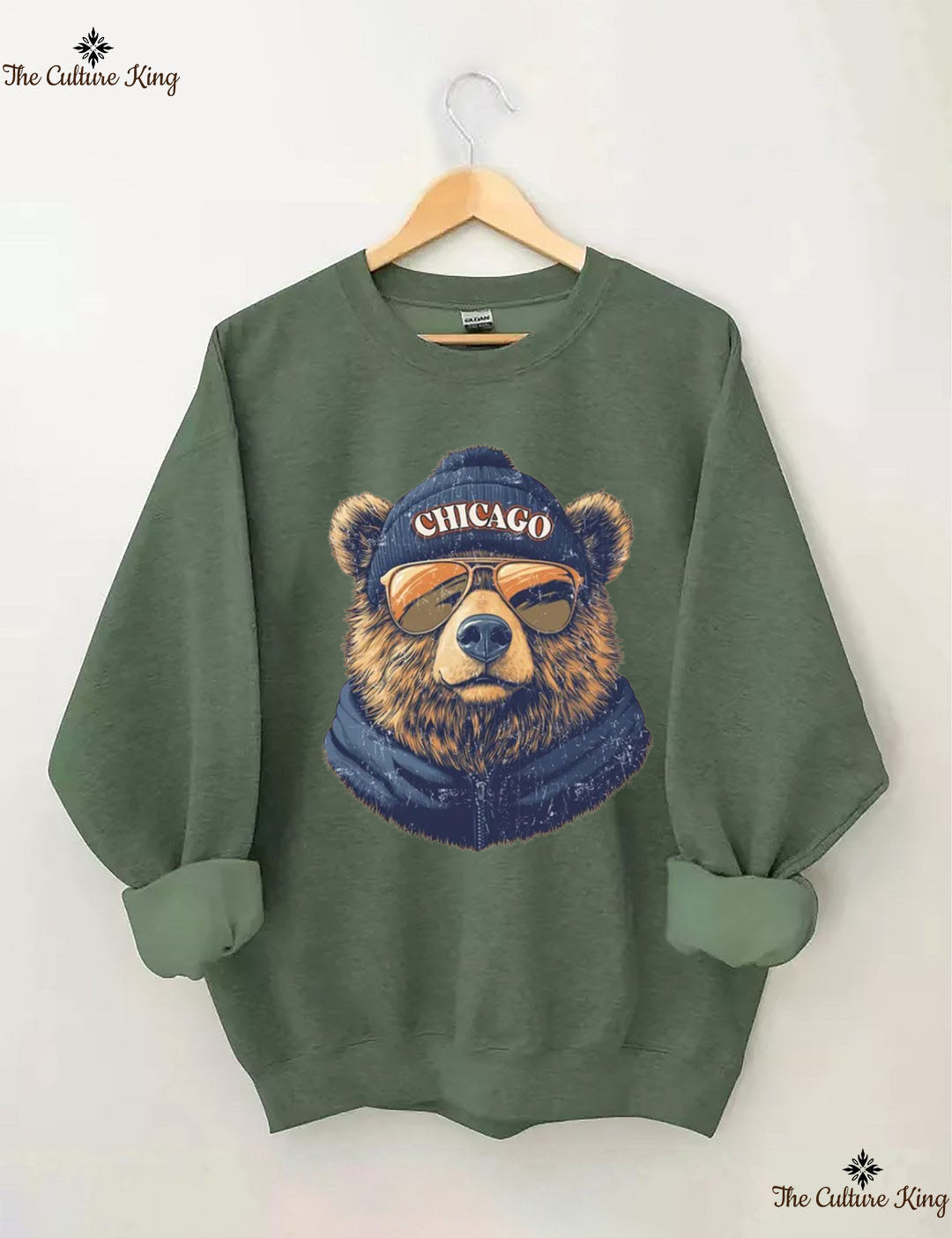 Retro Chicago Mascot Game Day Football Sweatshirt