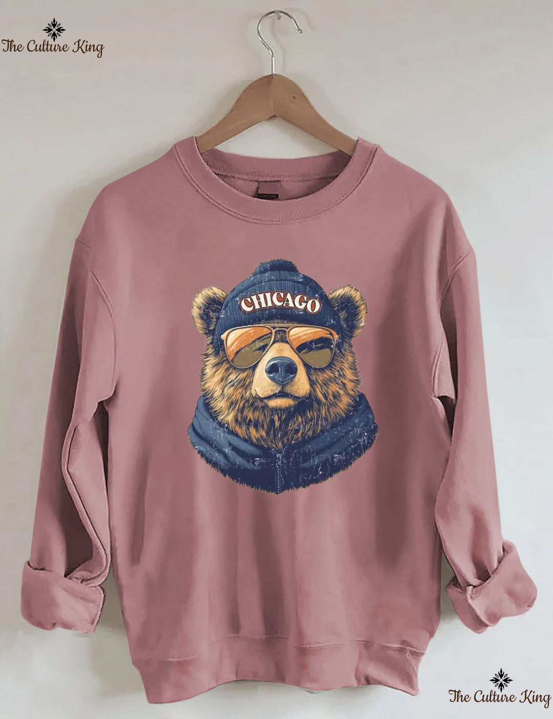 Retro Chicago Mascot Game Day Football Sweatshirt