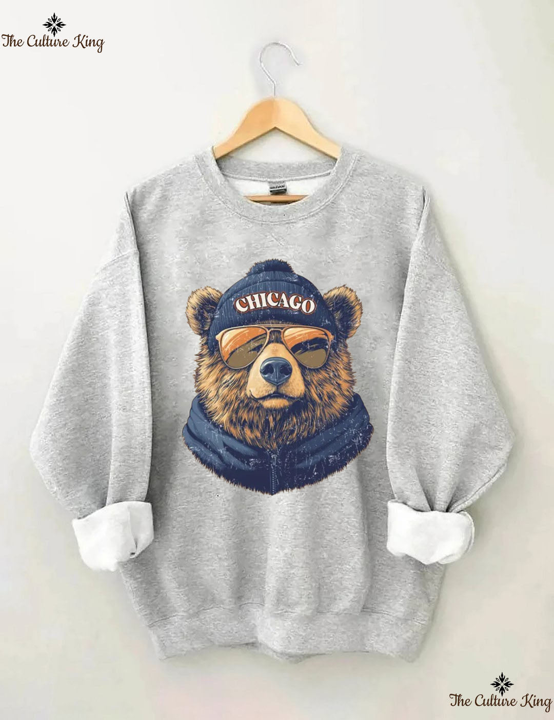 Retro Chicago Mascot Game Day Football Sweatshirt