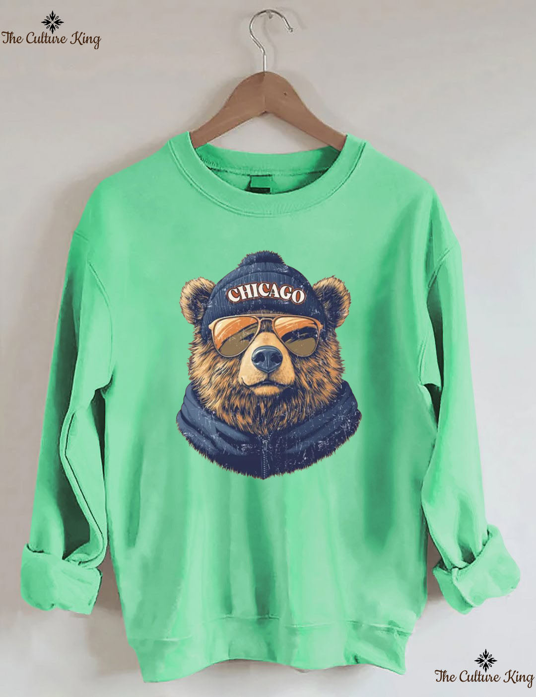 Retro Chicago Mascot Game Day Football Sweatshirt