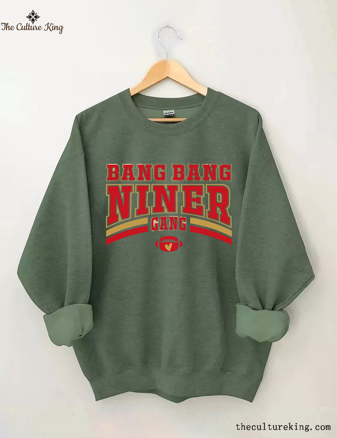 Bang Bang Niner Gang, Football Sweatshirt