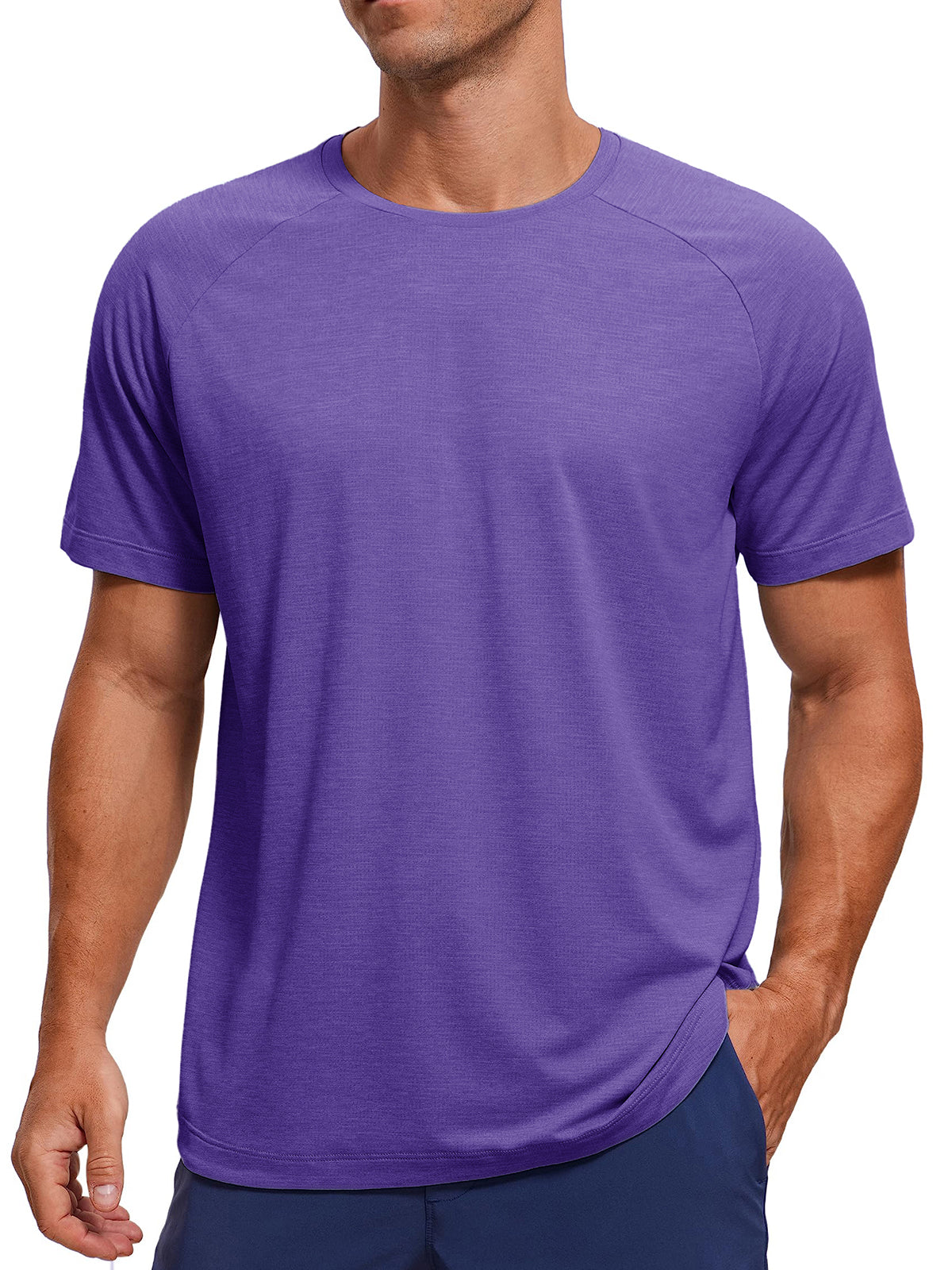 Men's Basic Sports Casual Base T-shirt