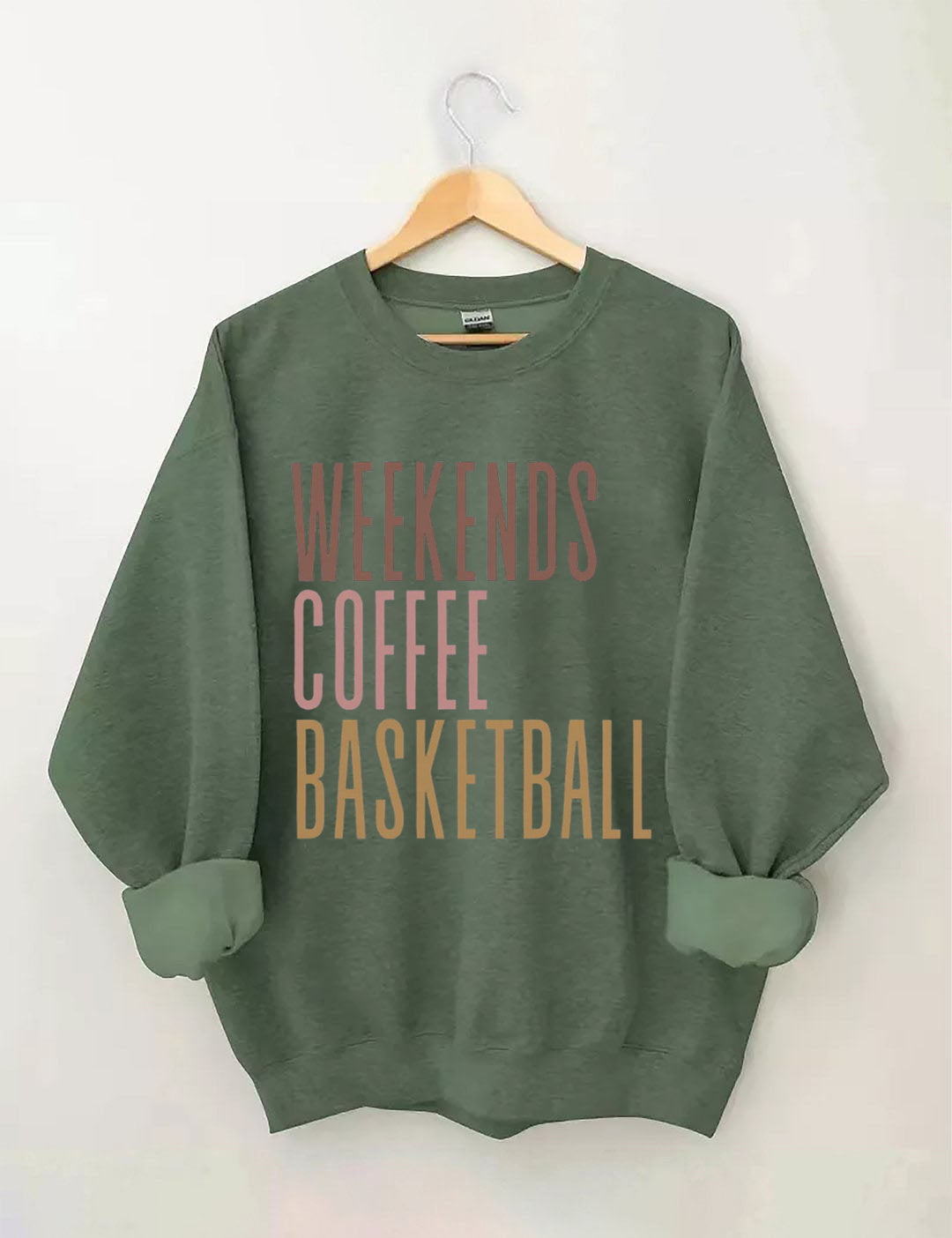 Weekends Coffee Basketball Sweatshirt