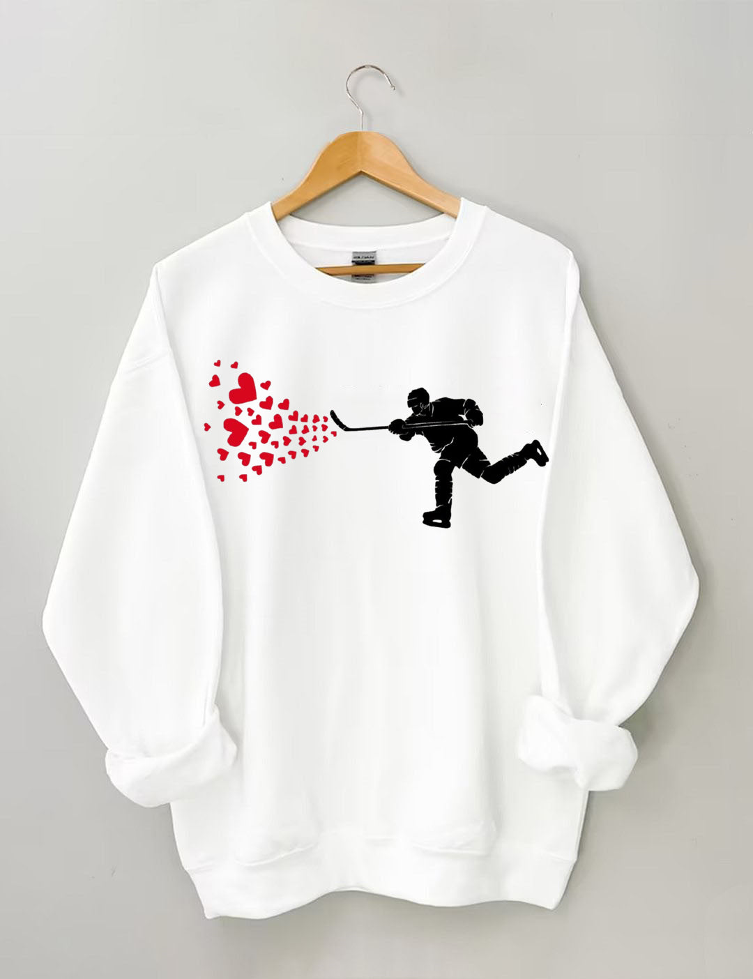 Ice Hockey Hearts Sweatshirt