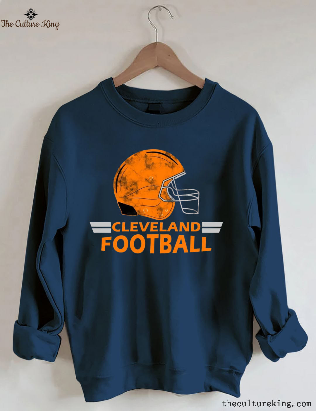 Vintage Cleveland Football Helmet  Sweatshirt