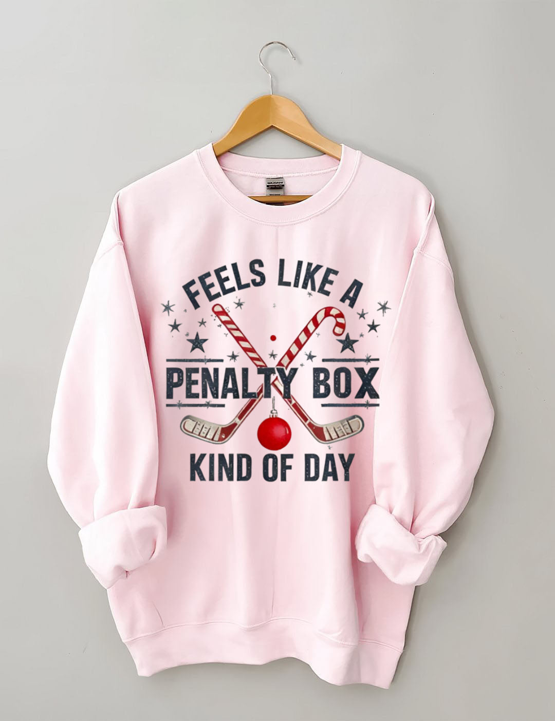 Hockey Penalty Box Christmas Sweatshirt.