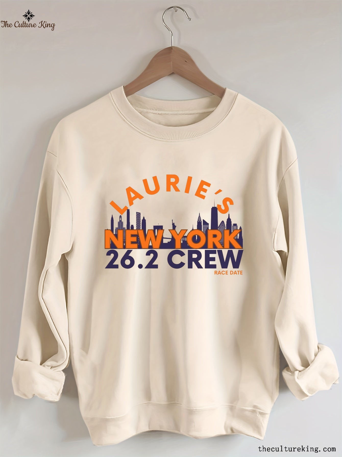 Personalized New York Running Support Crew Sweatshirt