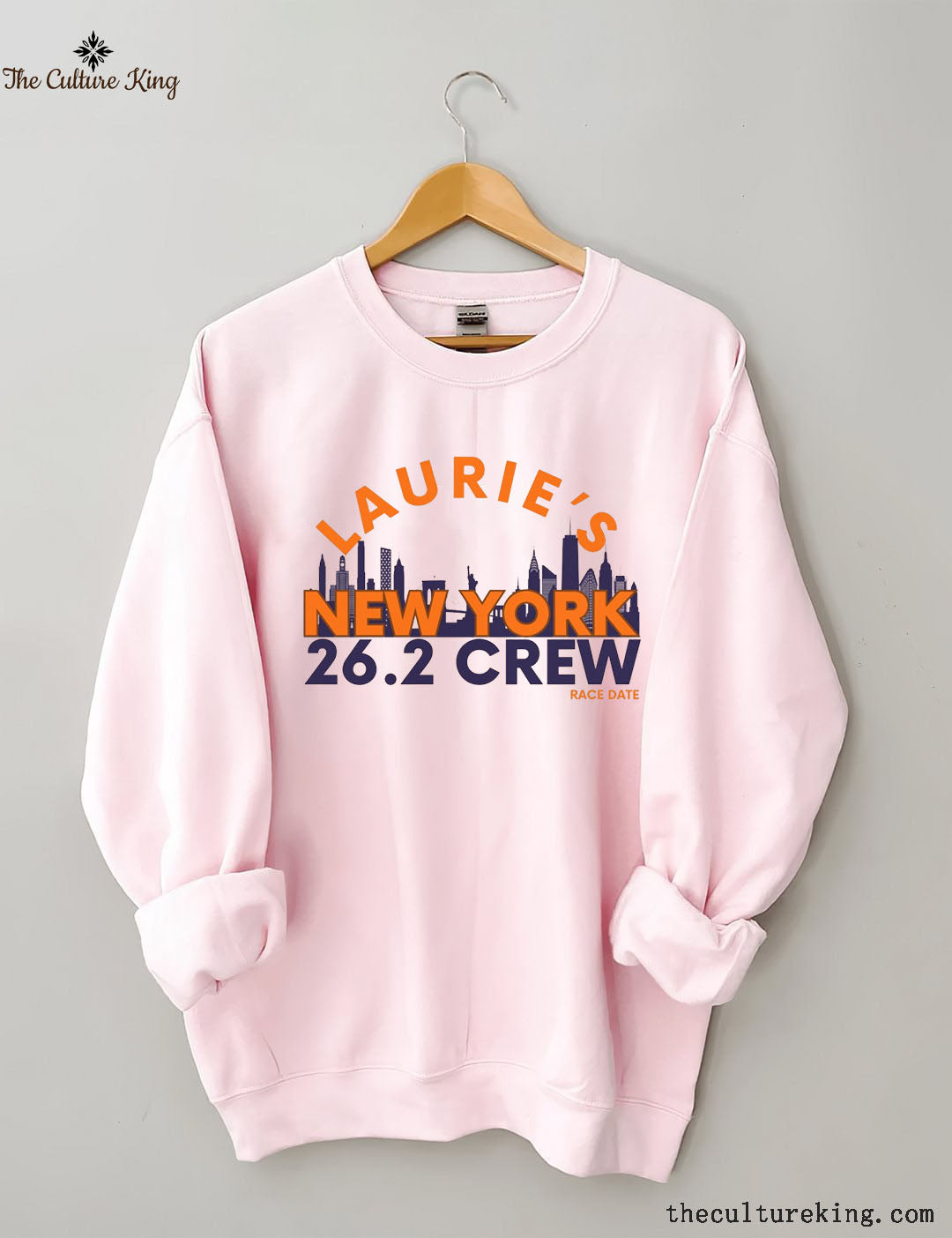 Personalized New York Running Support Crew Sweatshirt