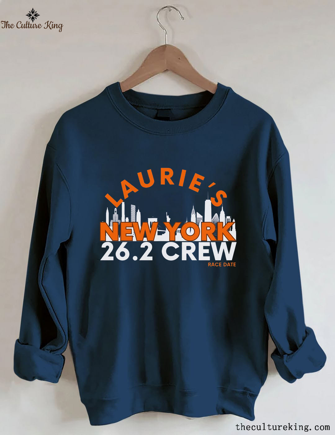 Personalized New York Running Support Crew Sweatshirt