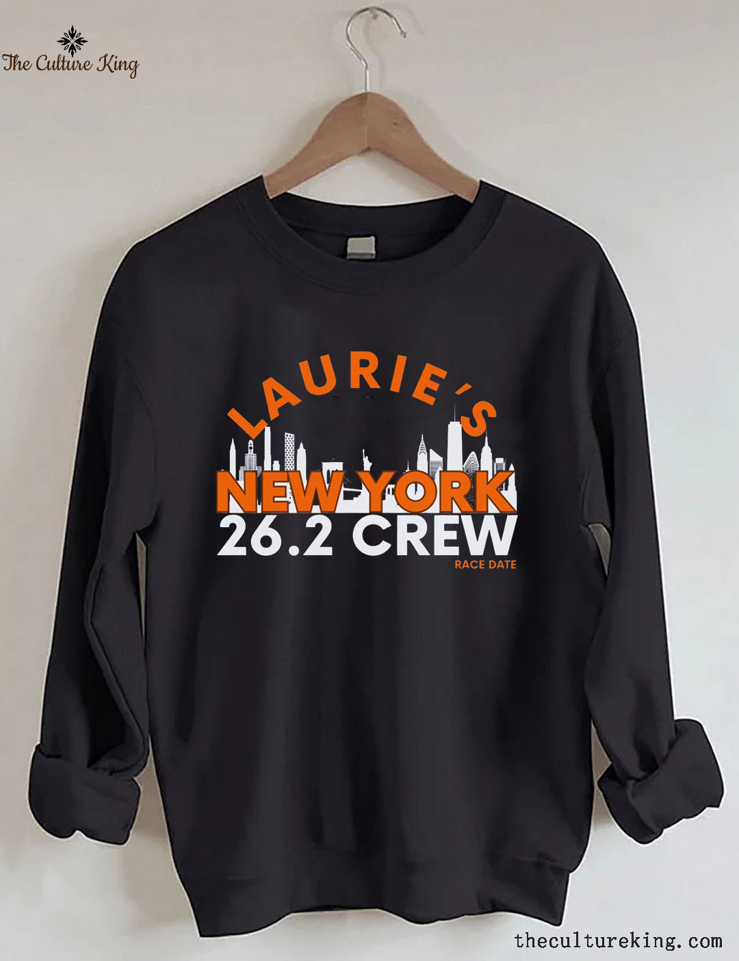 Personalized New York Running Support Crew Sweatshirt