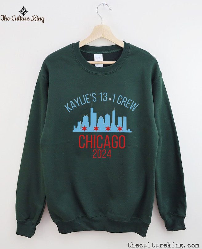 Personalized Chicago Marathon Support Crew Sweatshirt