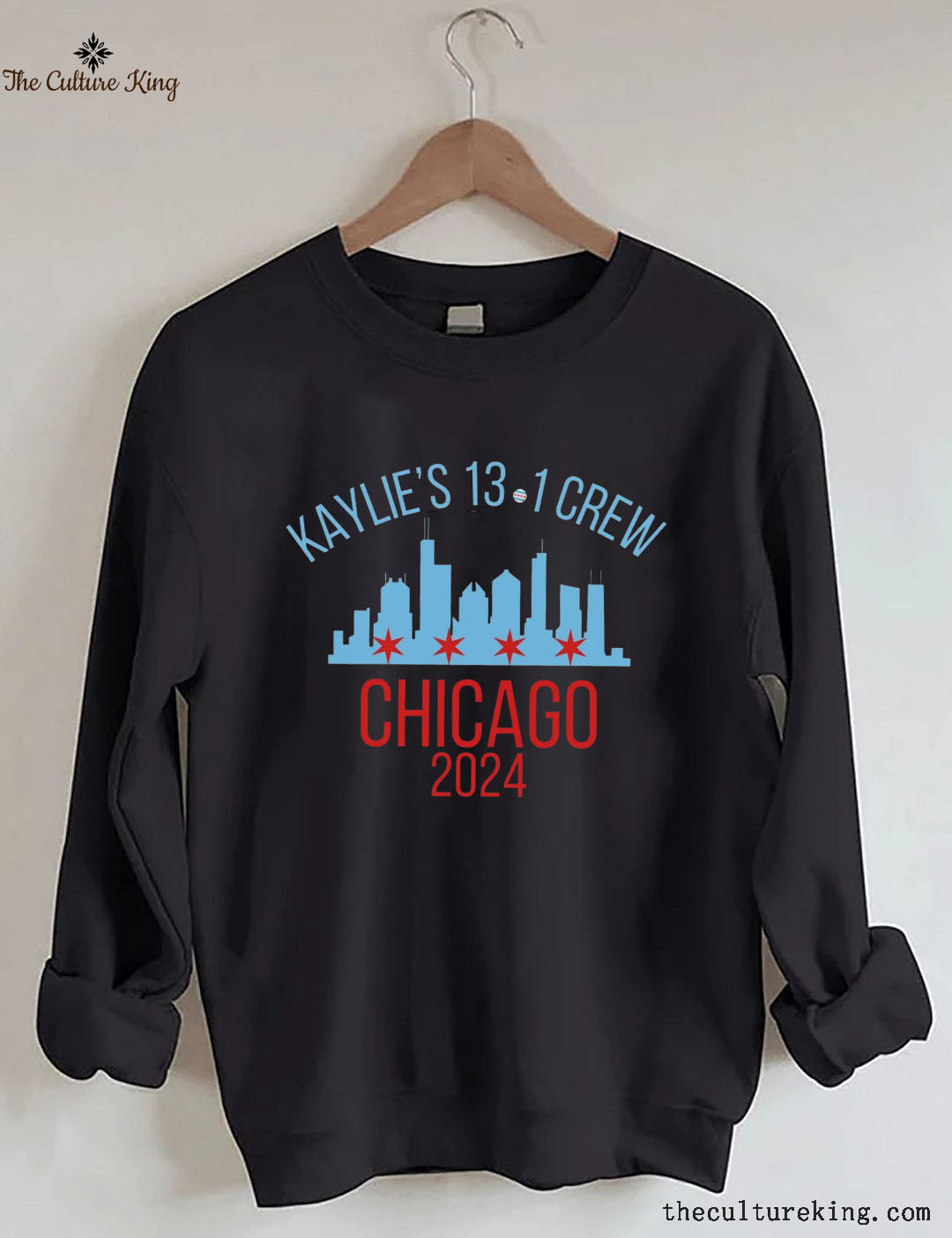 Personalized Chicago Marathon Support Crew Sweatshirt