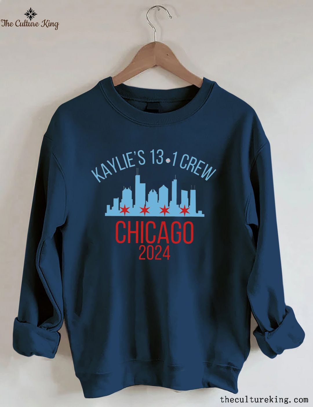 Personalized Chicago Marathon Support Crew Sweatshirt