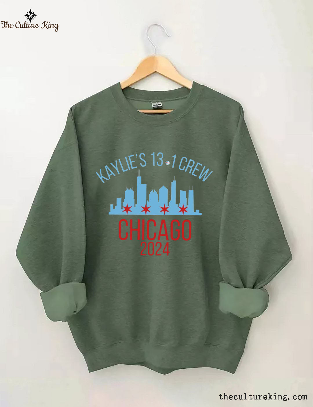 Personalized Chicago Marathon Support Crew Sweatshirt